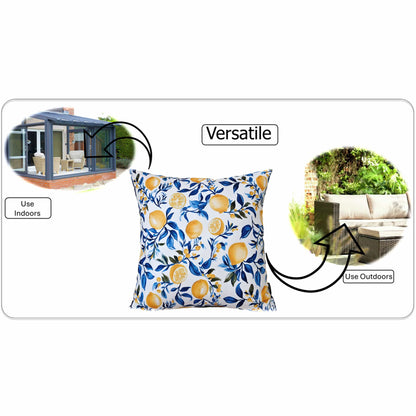 Amalfi Waterproof Cushion Covers 43 x 43 cm Reversible Breathable Decorative Cover for Indoor & Outdoor Use Patio Garden Sofa Bed Chair by OLIVIA ROCCO AMALFI / 43 x 43 cm Cushions