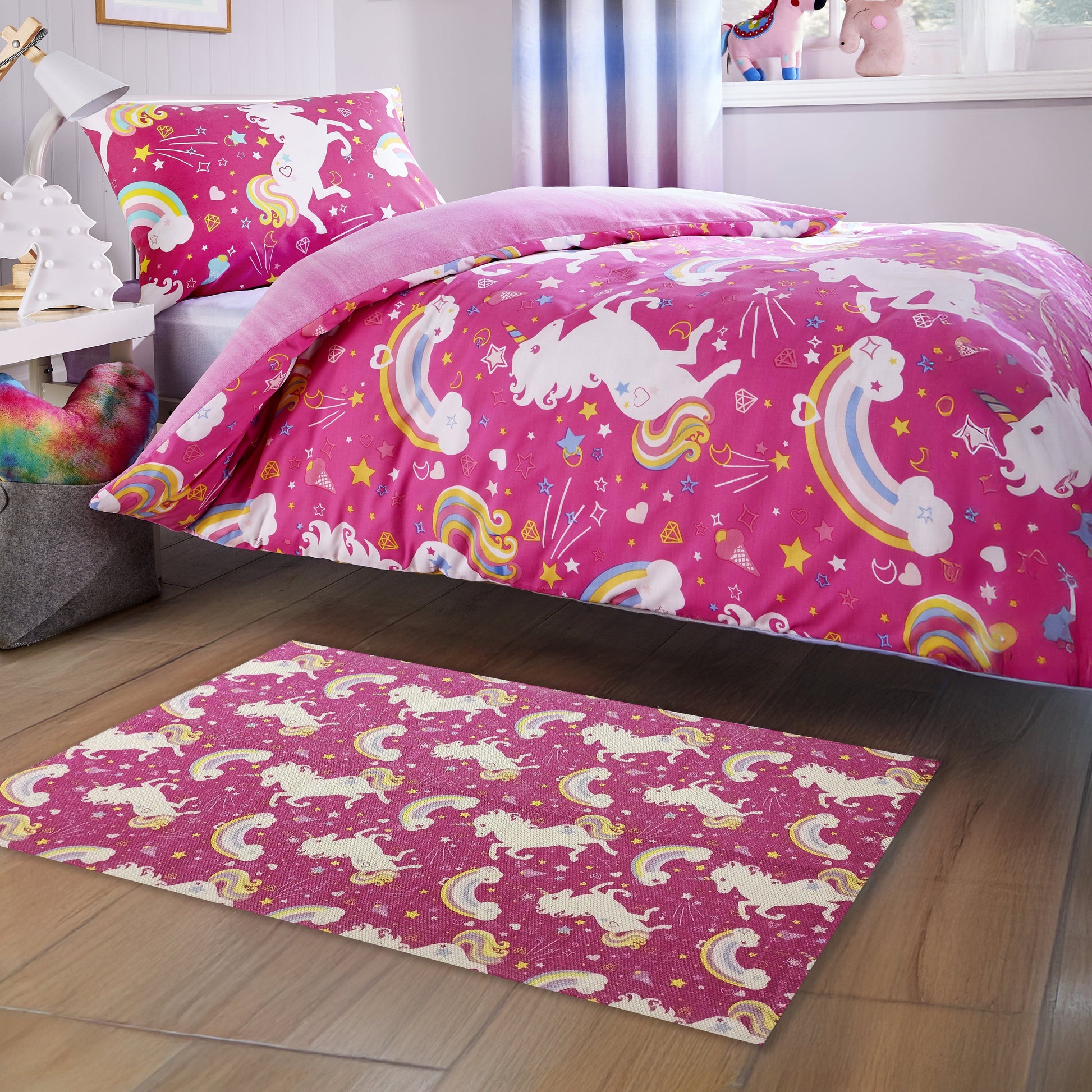 Animal Printed Rug Unicorn Modern Non-Slip Soft Durable Floor Rug for Living Room Bedroom Hallway & Office 60 x 90 cm / Unicorn OLIVIA ROCCO Rugs