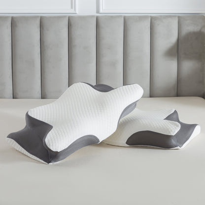 Anti Snore Memory Foam Pillow Orthopedic Supportive Neck Ergonomic side sleeper pillows 63 x 38 cm by OLIVIA ROCCO 60 x 38 CM Pillows