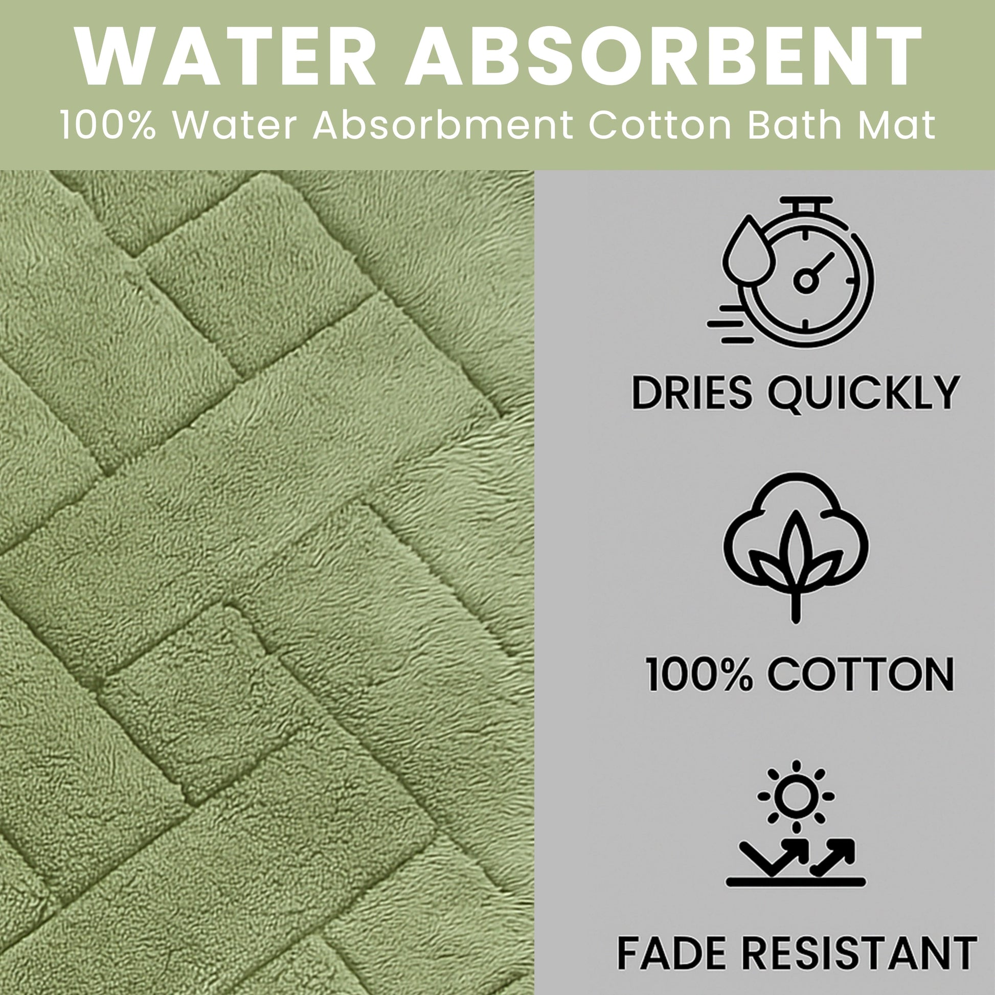 Bali Bath Mat & Pedestal Set Luxurious Super Absorbent Extra-Soft Cotton Mats for Bathroom Comfort and Style in Multiple Colours by OLIVIA ROCCO Bath Mat