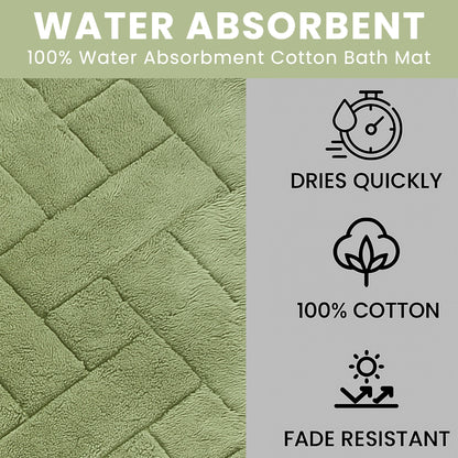 Bali Bath Mat & Pedestal Set Luxurious Super Absorbent Extra-Soft Cotton Mats for Bathroom Comfort and Style in Multiple Colours by OLIVIA ROCCO Bath Mat