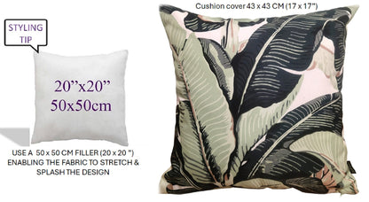 Waterproof Cushions Outdoor Indoor Hollowfibre Filled 43 x 43 cm / BANZA OLIVIA ROCCO Cushions