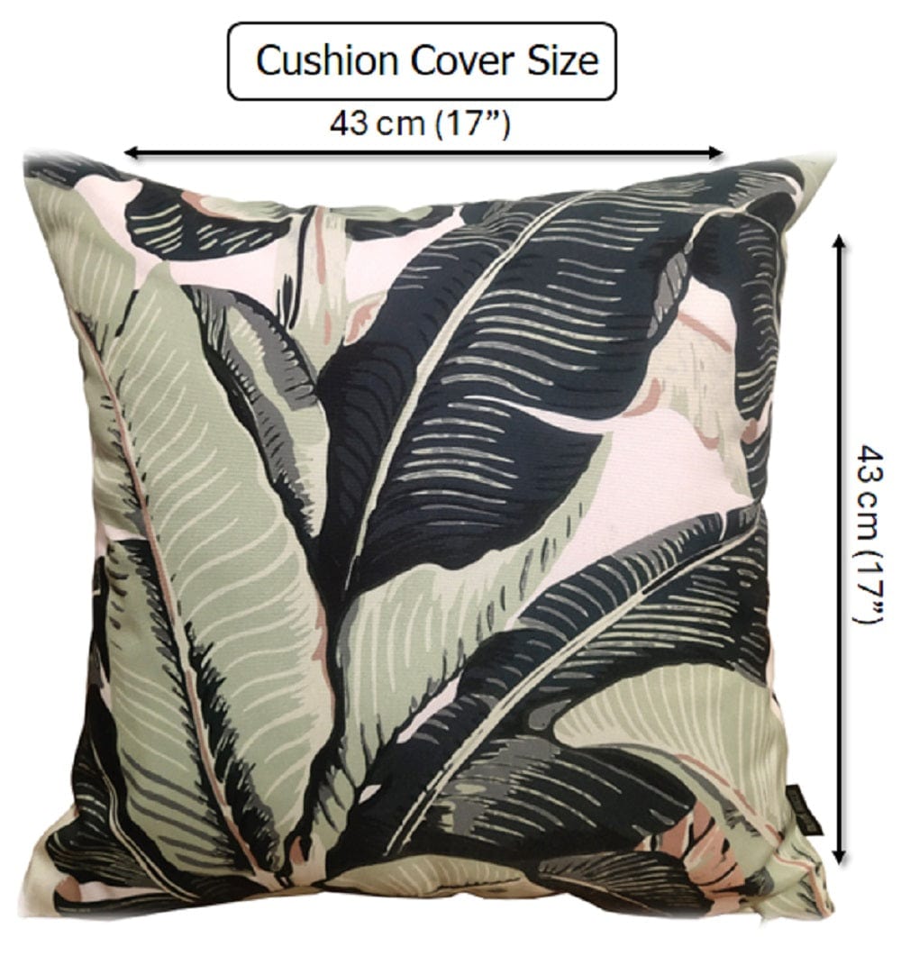 Waterproof Cushions Outdoor Indoor Hollowfibre Filled 43 x 43 cm / BANZA OLIVIA ROCCO Cushions