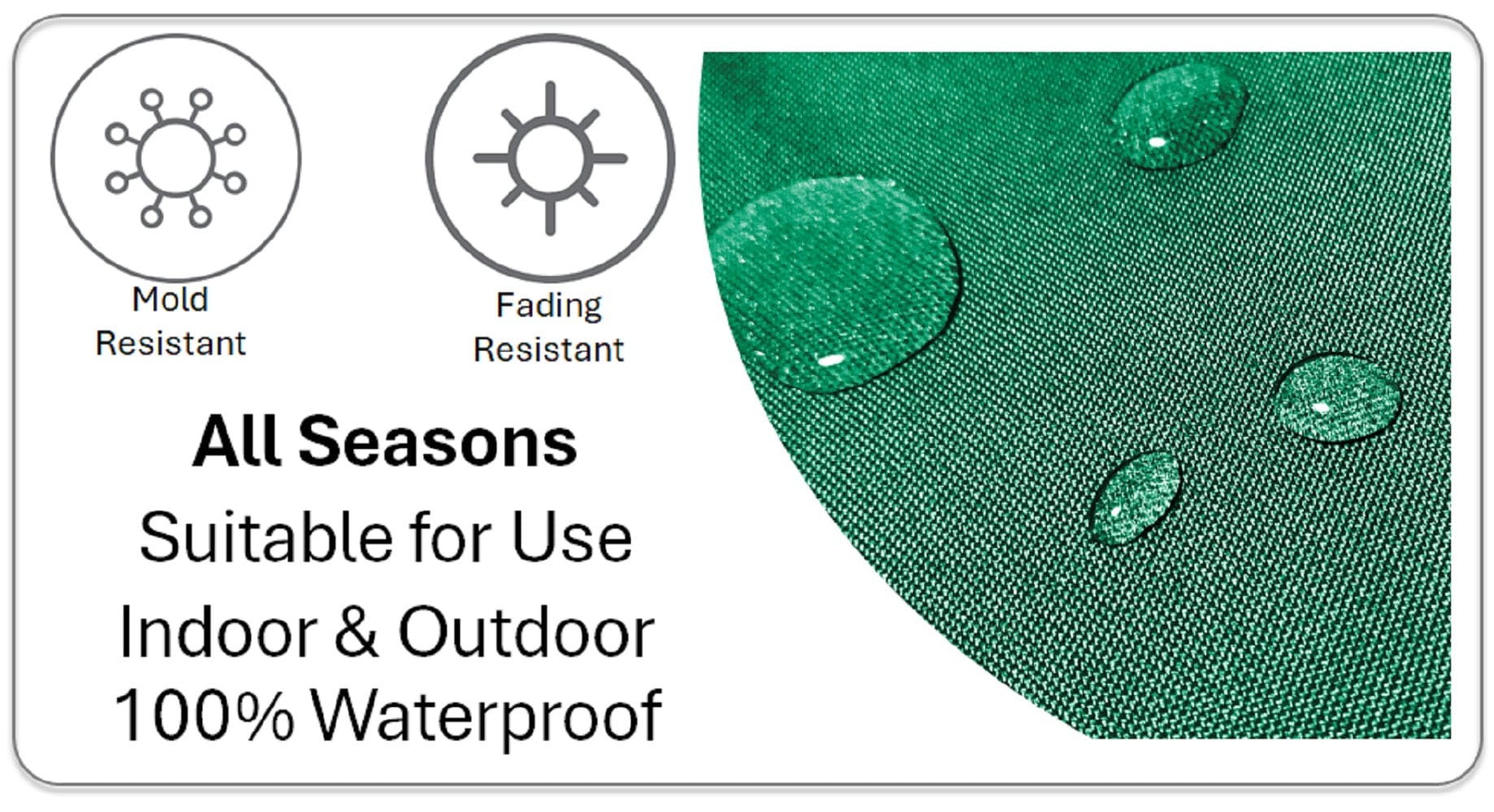 Waterproof Cushions Outdoor Indoor Hollowfibre Filled 43 x 43 cm / BANZA OLIVIA ROCCO Cushions