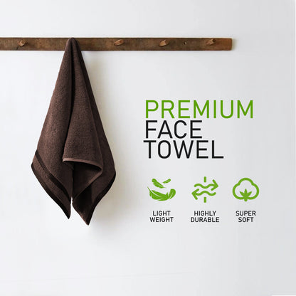 Belmont Viscose Stripe Brown Towels 100% Cotton Hotel Quality Super Absorbent 10 Piece Bale Set, 4 Hand Towel & 12 Face Cloths by OLIVIA ROCCO OLIVIA ROCCO Towels