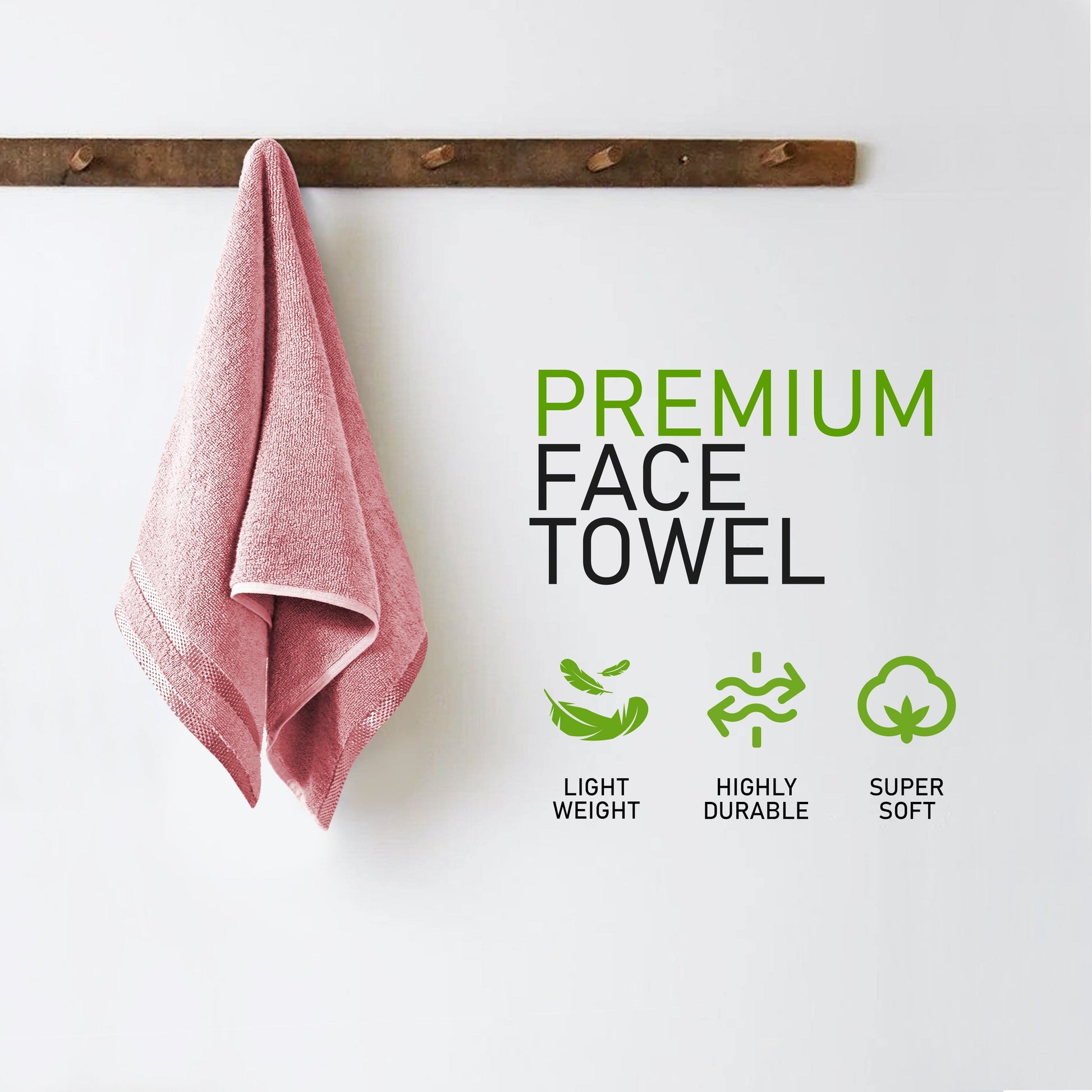 Belmont Viscose Stripe Pink Towels 100% Cotton Hotel Quality Super Absorbent 10 Piece Bale Set, 4 Hand Towel & 12 Face Cloths by OLIVIA ROCCO OLIVIA ROCCO Towels
