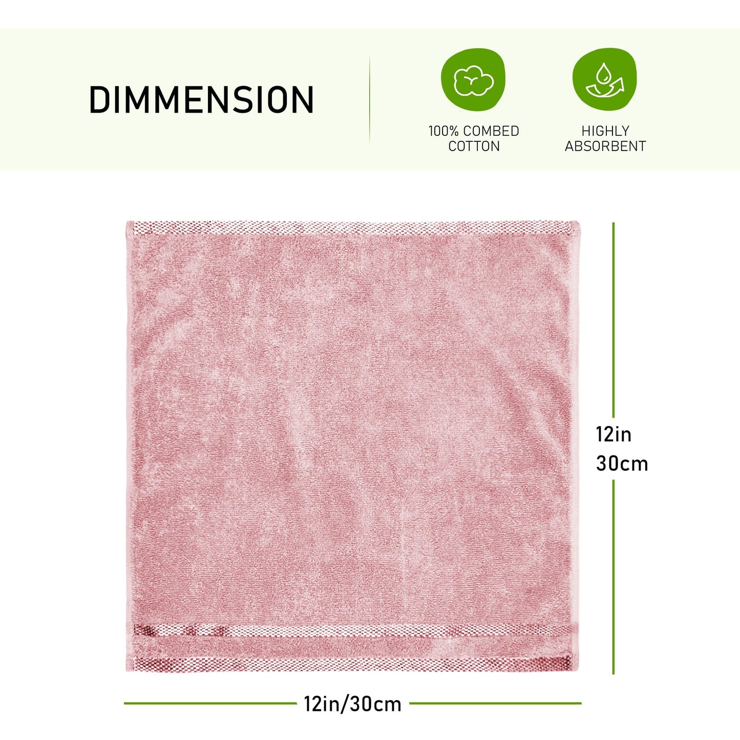 Belmont Viscose Stripe Pink Towels 100% Cotton Hotel Quality Super Absorbent 10 Piece Bale Set, 4 Hand Towel & 12 Face Cloths by OLIVIA ROCCO OLIVIA ROCCO Towels