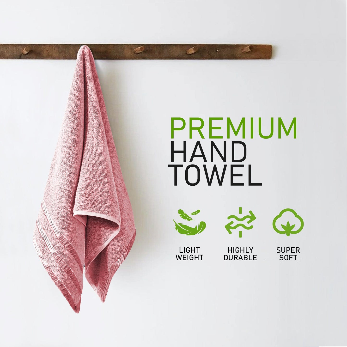Belmont Viscose Stripe Pink Towels 100% Cotton Hotel Quality Super Absorbent 10 Piece Bale Set, 4 Hand Towel & 12 Face Cloths by OLIVIA ROCCO OLIVIA ROCCO Towels