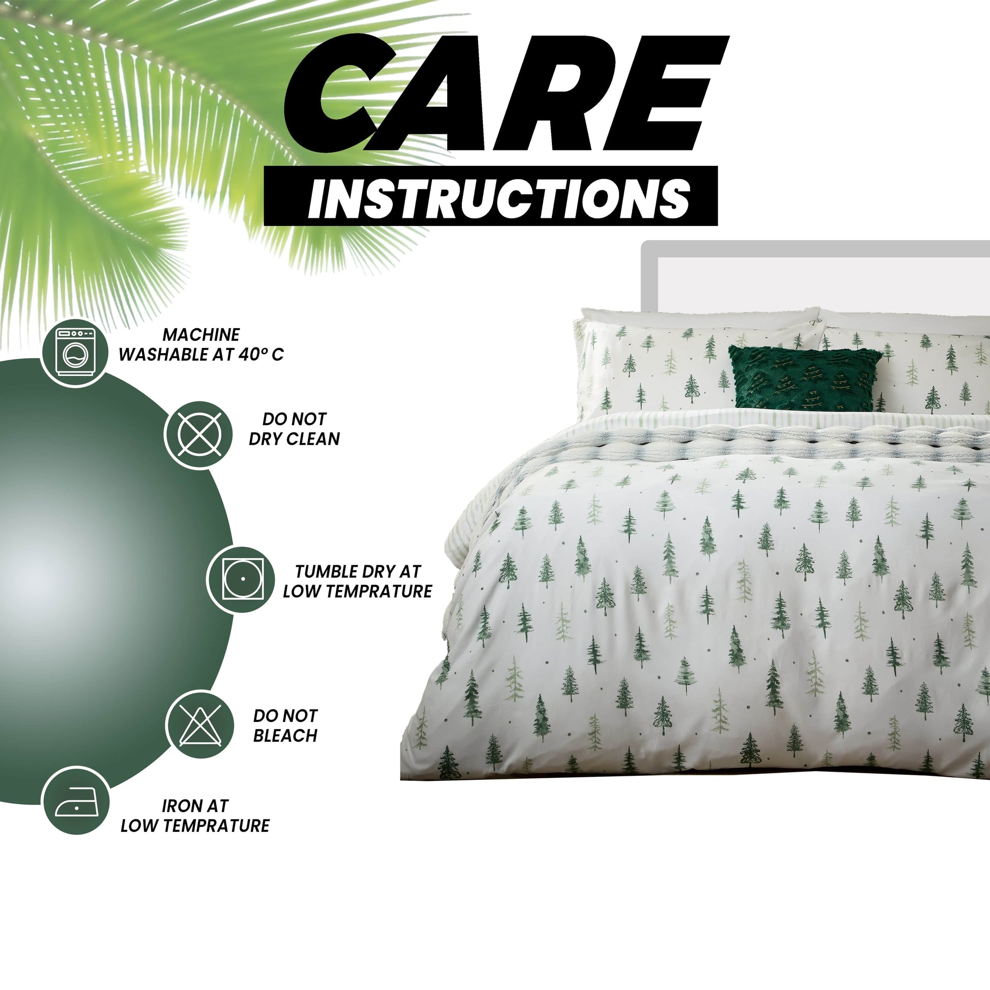 Christmas Duvet Cover Set Festive Bedding Quilt Cover Xmas with Pillowcases Reversible Design Easy Care Bed Linen Sets by Olivia Rocco Duvet Cover