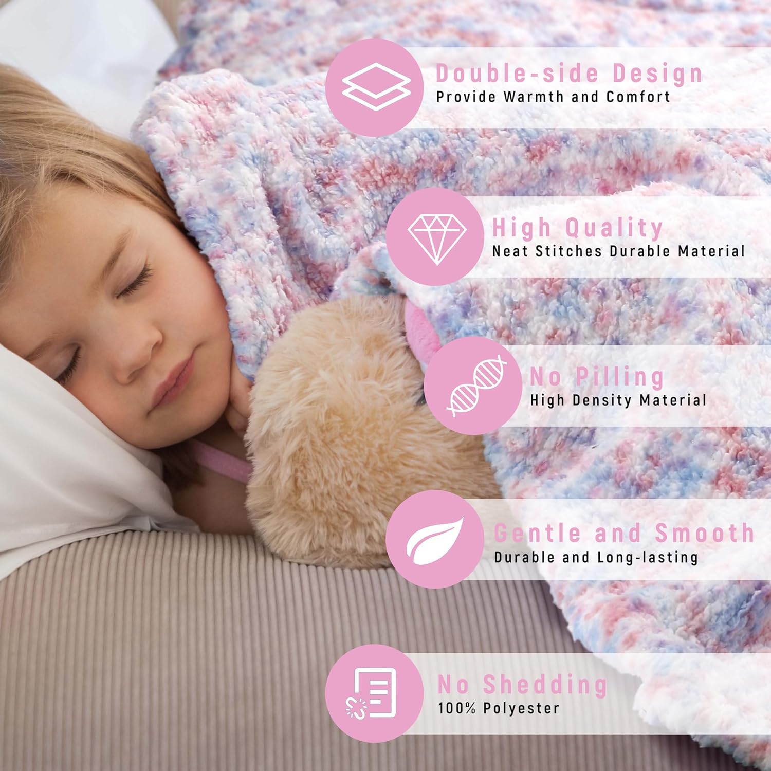 Large fleece baby blanket sales