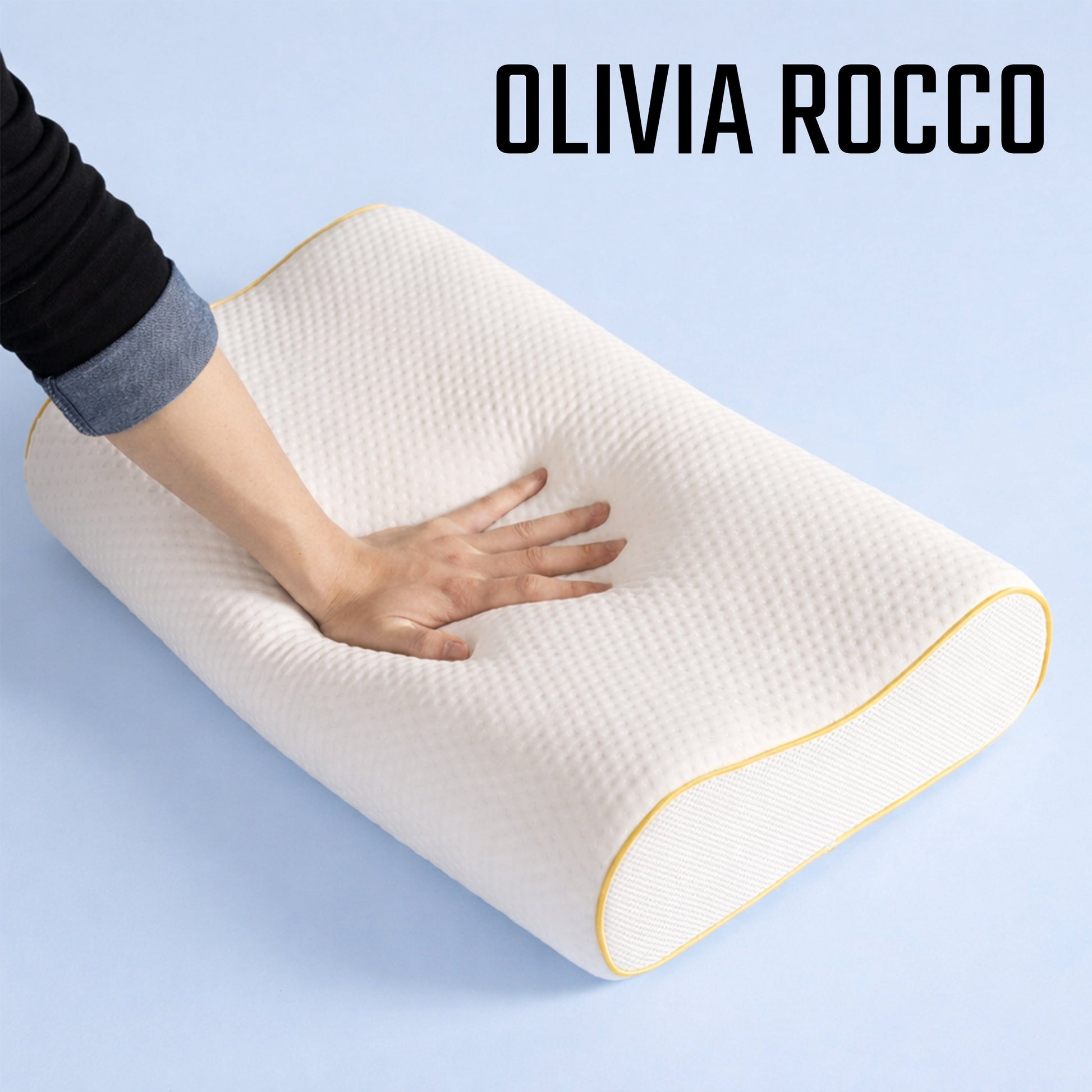 Contour Memory Foam Pillow for Neck & Shoulder Support Orthopaedic Cervical Pillow for Side & Back Sleepers Pressure Relief Bed Pillows 60x 40 cm by OLIVIA ROCCO 60 x 40 CM Pillows