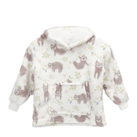 Safari & Sloth Infant Hooded Blanket with Pocket for Toddlers Ages 0-2 Warm Unisex Loungewear by Daisy Dreamer Hooded Blanket