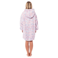 Oversized Rainbow Hooded Plush Fleece Blanket with Reversible Sherpa Ultra Soft Giant Hoodie with Front Pocket for Adults and Kids by Daisy Dreamer RAINBOW Hooded Blanket
