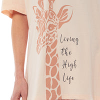 Ladies Oversized Cotton T-Shirt and Leggings PJ Set Animal Prints Loungewear Sleepwear Comfortable Stylish Pyjama for Cozy Nights by Daisy Dreamer Pyjamas