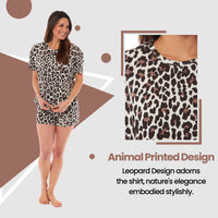 Women's Cotton Pyjamas Sets Loungewear Sleepwear Leopard Zebra Prints Breathable Nightwear Multiple Sizes by Daisy Dreamer Pyjamas