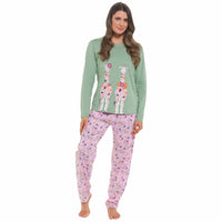 Women's Giraffe Cotton Jersey Long Sleeve Pyjama Set Comfortable PJs Soft Loungewear Summer Holiday Sleepwear by Daisy Dreamer S / GIRAFFE Pyjamas