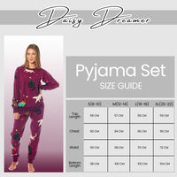 Women's Cats & Dogs Soft Fleece Pyjama Set Long Sleeve Animal Print Warm PJs Loungewear Sleepwear for Ladies by Daisy Dreamer Pyjamas