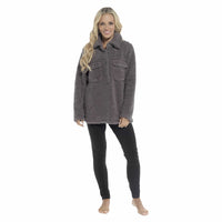 Women's Luxuriously Soft Sherpa Top and Leggings Lounge Set with Double Pockets Long Sleeve Lightweight Pajamas Ideal for Chilly Days by Daisy Dreamer Pyjamas
