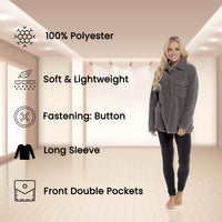 Women's Luxuriously Soft Sherpa Top and Leggings Lounge Set with Double Pockets Long Sleeve Lightweight Pajamas Ideal for Chilly Days by Daisy Dreamer Pyjamas