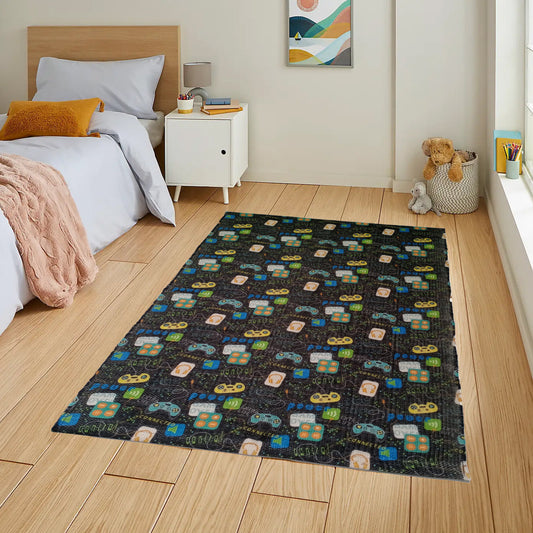 Gamer Printed Rug Modern Non-Slip Soft Durable Floor Rug for Living Room Bedroom Hallway & Office by OLIVIA ROCCO 60 x 90 CM / GAMER Rugs