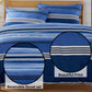 Harlow Stripes Blue Printed Duvet Cover Set OLIVIA ROCCO Duvet Covers