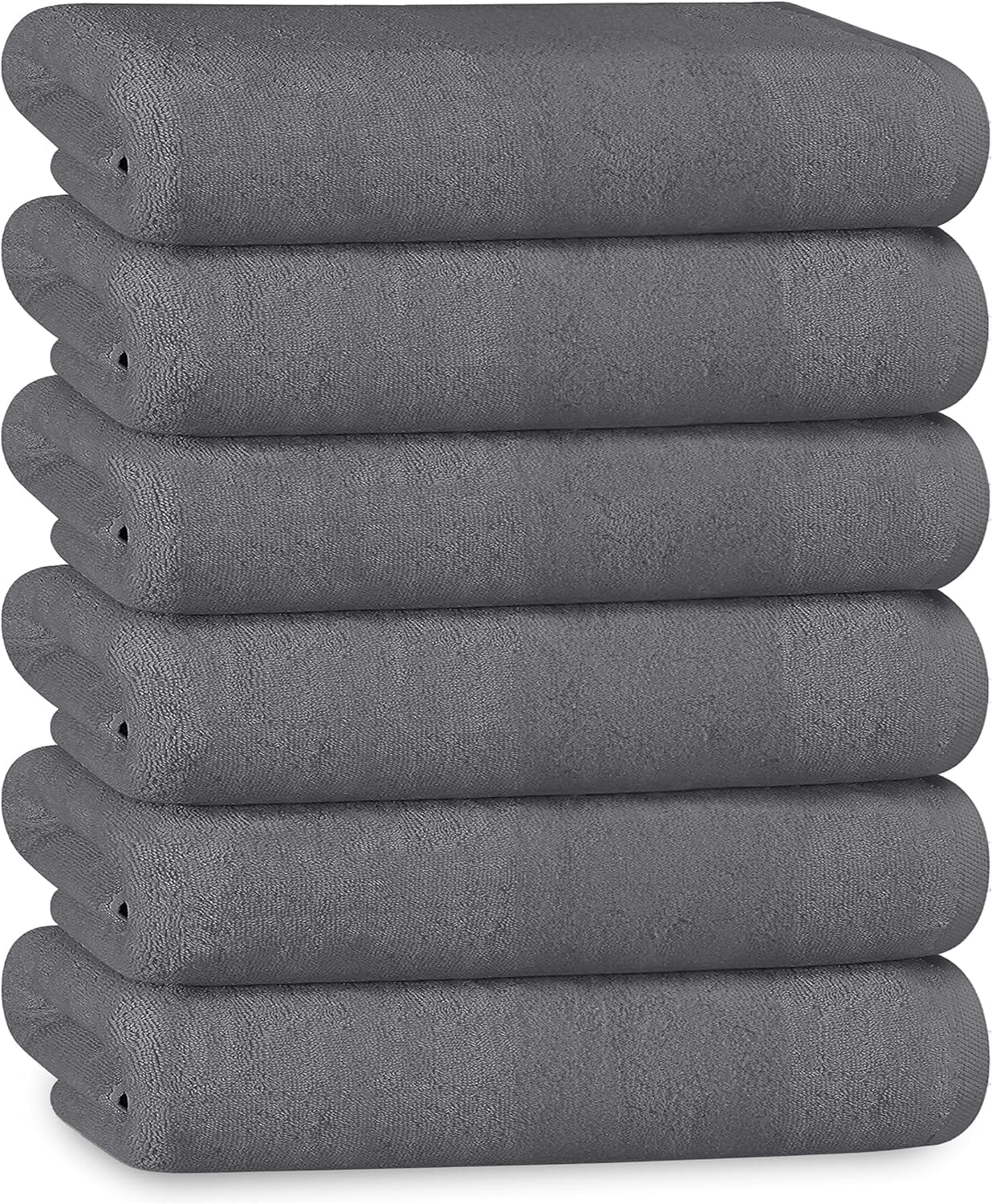 Hotel Collection Towels White Grey Hospitality Commercial Towels 6 PK HAND TOWELS / GREY OLIVIA ROCCO Towel