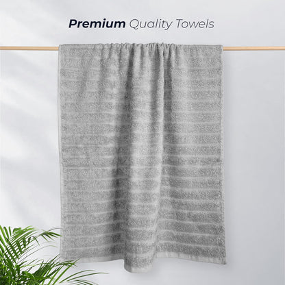 Hydro Cotton Ribbed Towels Highly Absorbent Luxurious Soft Lightweight Quick Dry, Jumbo Bath Sheet Packs & Towel Bale Sets Available by OLIVIA ROCCO Towels