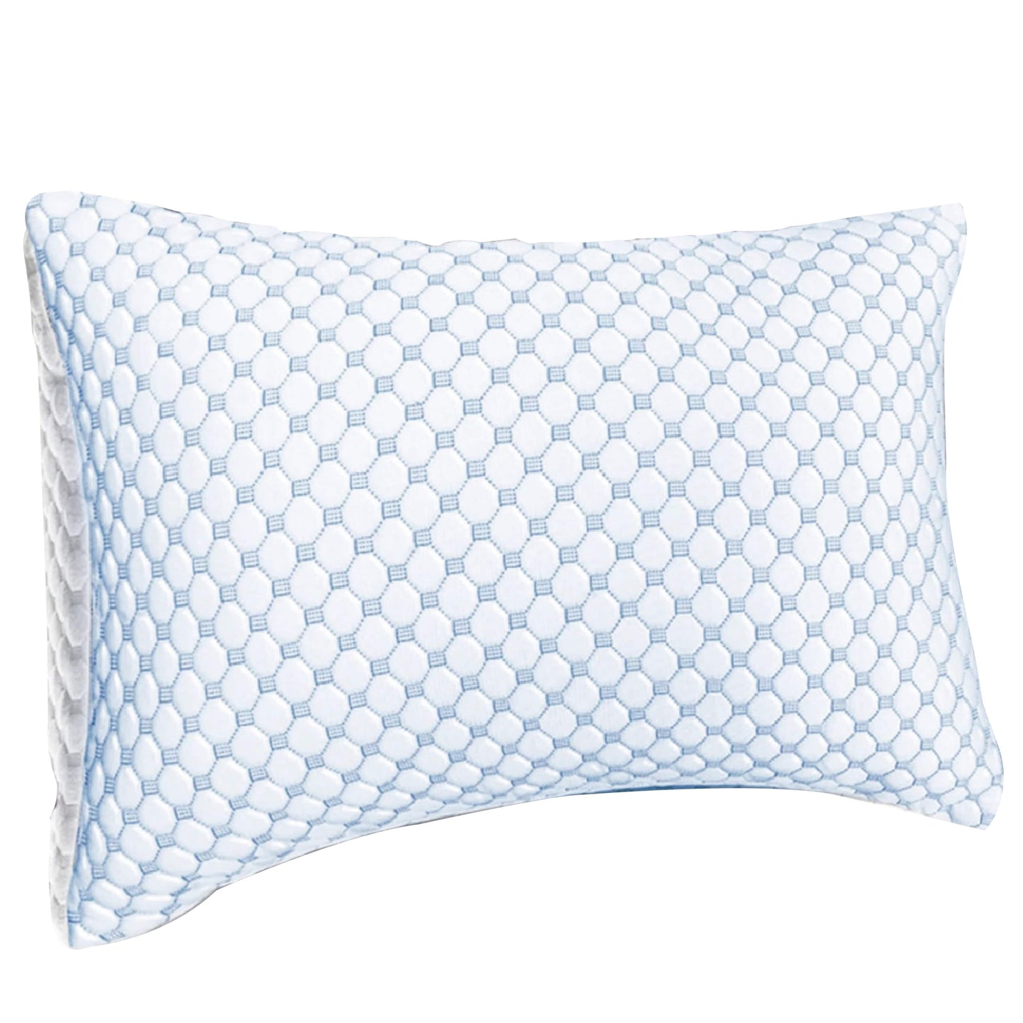 Ice Cool Unique Hypoallergenic Cooling Memory Foam Pillow for Nightlong Comfort and Breathable Sleep Support by OLIVIA ROCCO 50x75cm Pillows