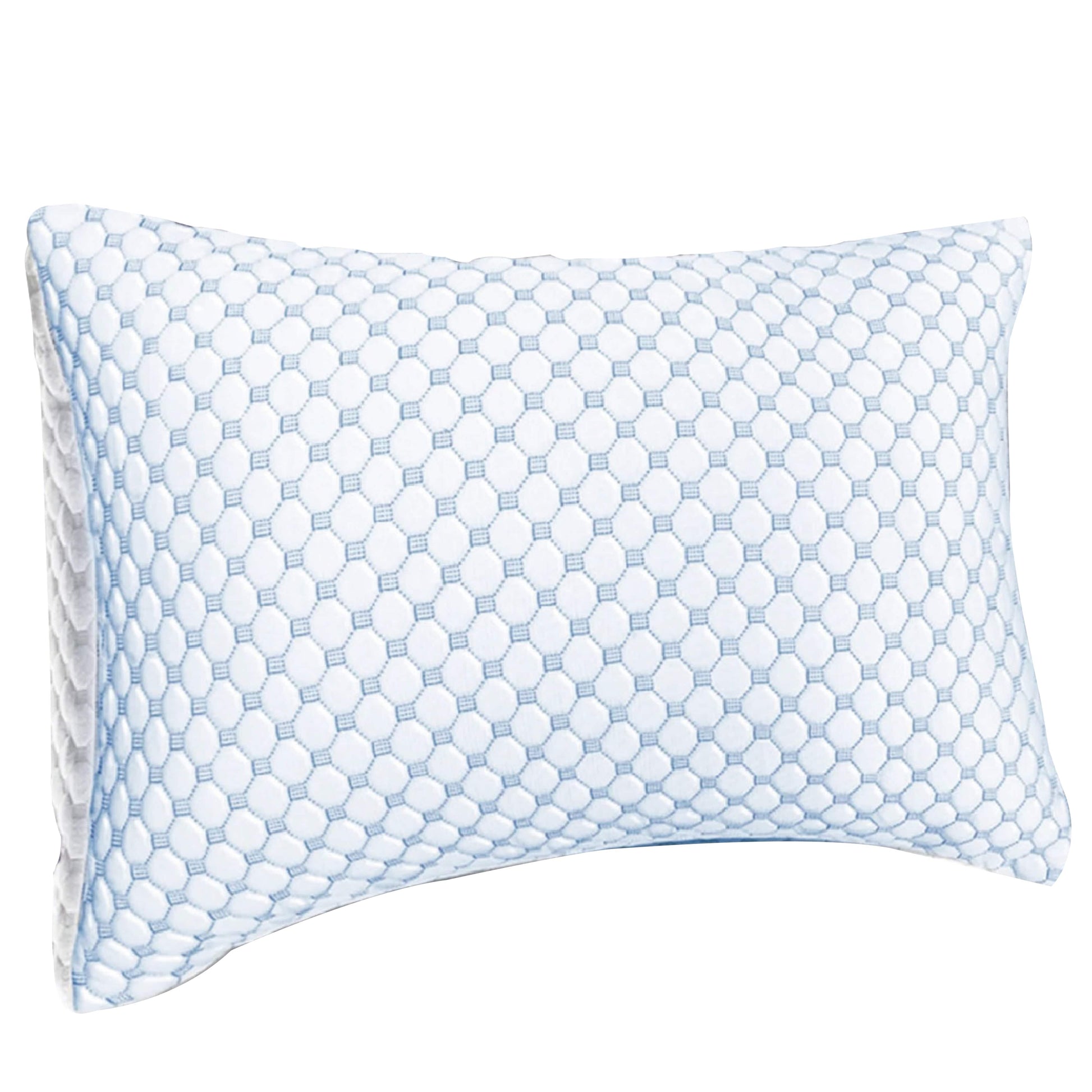 Ice Cool Unique Hypoallergenic Cooling Memory Foam Pillow for Nightlong Comfort and Breathable Sleep Support by OLIVIA ROCCO 50x75cm Pillows