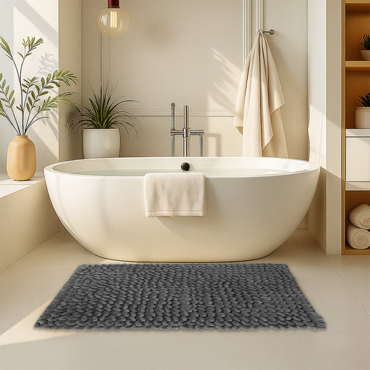 Jumbo Loop Bath Mat Non Slip Water Absorbent Rug for Shower & Toilet Large Size Floor Mats by OLIVIA ROCCO Bath Mat