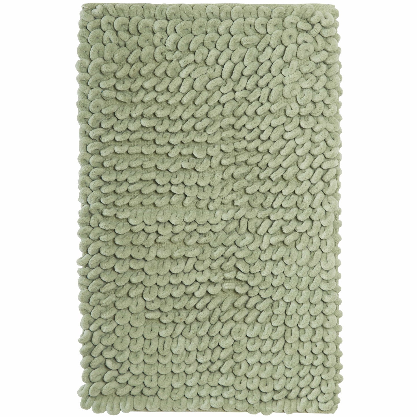 Jumbo Loop Bath Mat Non Slip Water Absorbent Rug for Shower & Toilet Large Size Floor Mats by OLIVIA ROCCO SAGE GREEN Bath Mat
