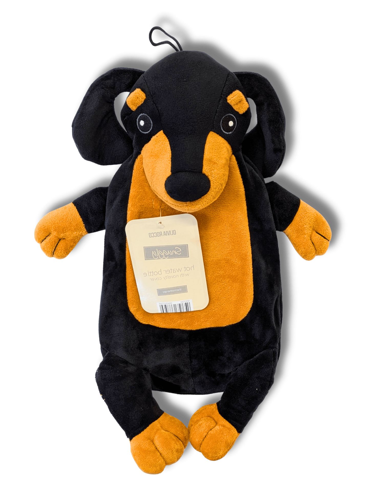 Koala & Dachshund Hot Water Bottles with Super Soft Cover Extra Long 72 cm And Standard Size Avaialble Thermotherapy 2L Pure Natural Rubber Winter Gift by OLIVIA ROCCO DACHSHUND / SHORT Hot Water Bottle