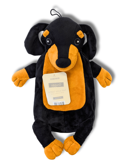 Koala & Dachshund Hot Water Bottles with Super Soft Cover Extra Long 72 cm And Standard Size Avaialble Thermotherapy 2L Pure Natural Rubber Winter Gift by OLIVIA ROCCO DACHSHUND / SHORT Hot Water Bottle
