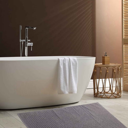 Luxe Pack of 3 Ultra-Soft Deep Cotton Pile Bathmats Handcrafted Eco-Friendly Absorbent Quick-Drying Premium Cotton Rug for Bathroom Decor by OLIVIA ROCCO Bath Mat