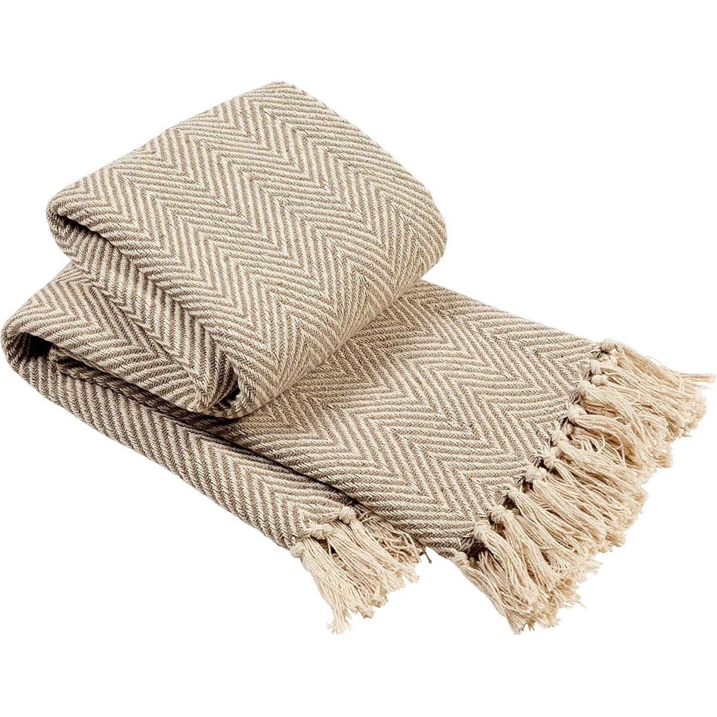 Marrakesh Eco-Friendly Super Soft Cotton Throws Lightweight Sustainable Recycled Cotton for Sofa Bed Chair Calming Colours By OLIVIA ROCCO Tangier / 127 x 152 cm Throw
