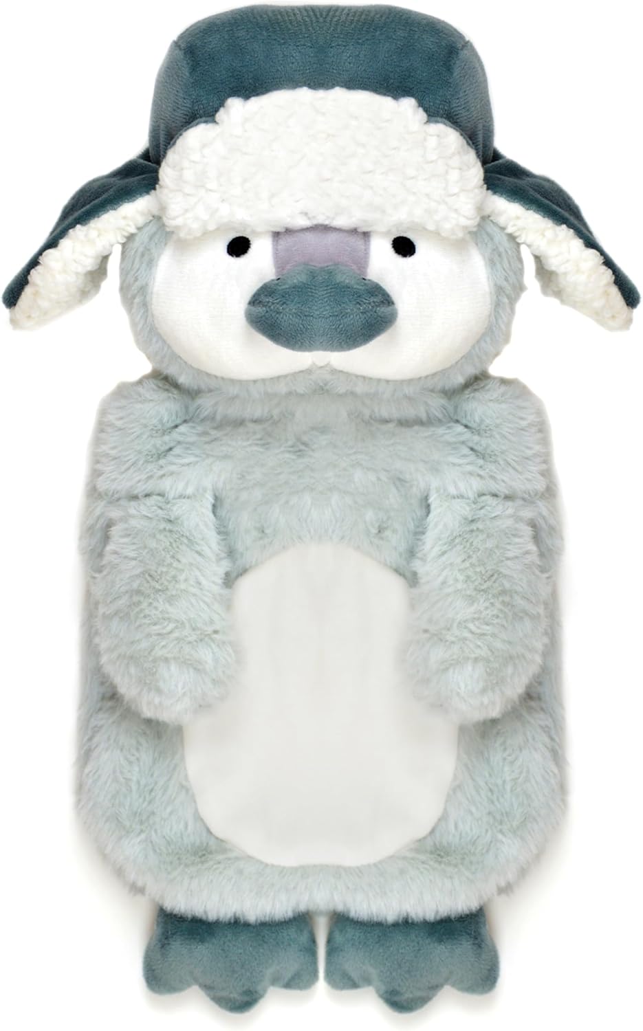 Novelty Animal Penguin Trapper Hot Water Bottle with Fluffy Cover, 1L Natural Rubber Hot Water Bag for Kids and Adults Olivia Rocco (Copy) Penguin Trapper Hot Water Bottle