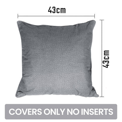 OLIVIA ROCCO 2 Pack Linen Scatter Cushion Covers Plain Square Pillow Cases with Hidden Zip for Sofa Bed Home Decor Curtain