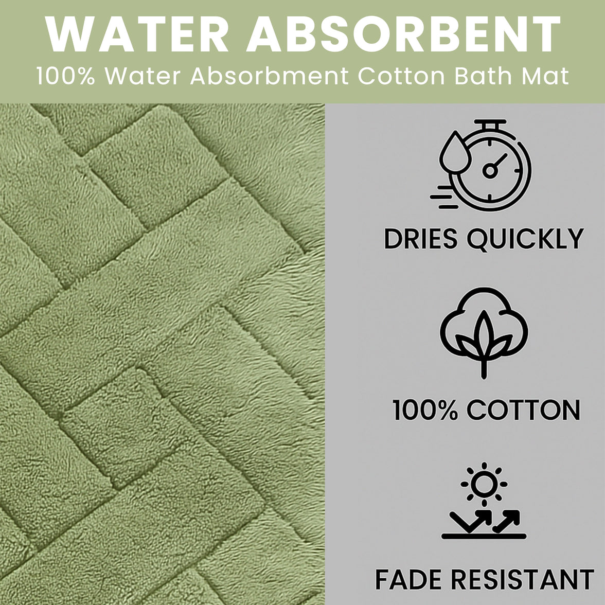 Bali Bath Mat & Pedestal Set Luxurious Super Absorbent Extra-Soft Cotton Mats for Bathroom Comfort and Style in Multiple Colours by OLIVIA ROCCO Bath Mat