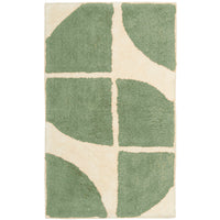 Stockholm Bath Mat Non Slip Backing Super Soft Water Absorbent Cotton Blend Mats Quick-Drying Bathroom Toilet Floor Rug by OLIVIA ROCCO GREEN Bath Mat