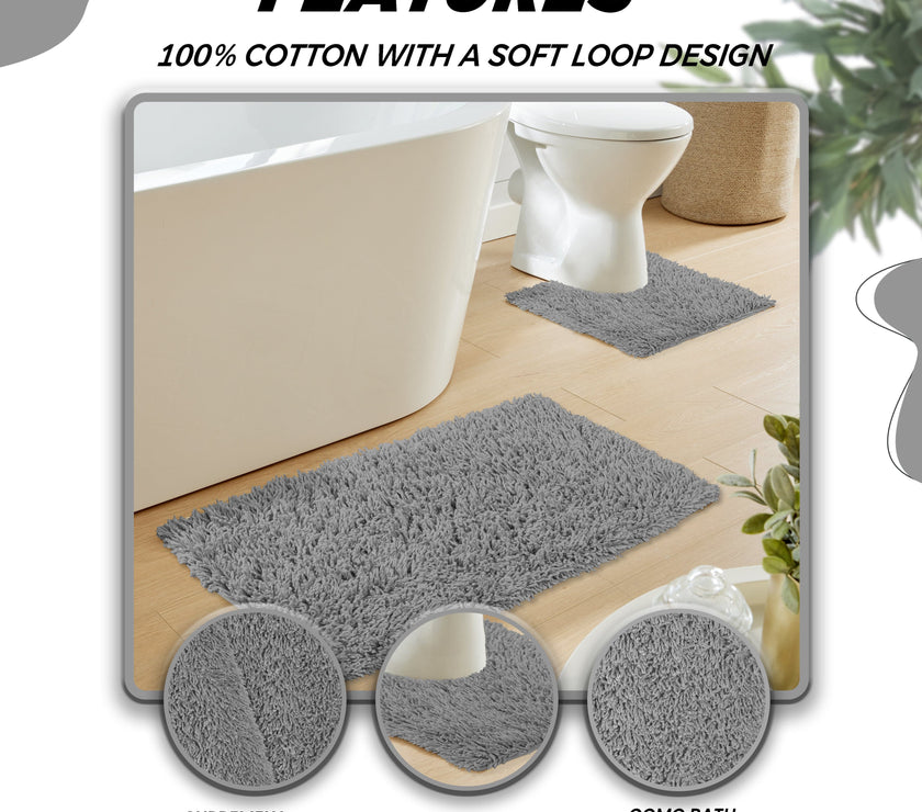 Como Bath Mat Non-Slip Super Soft | OLIVIA ROCCO
