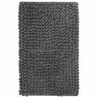 Jumbo Loop Bath Mat Non Slip Water Absorbent Rug for Shower & Toilet Large Size Floor Mats by OLIVIA ROCCO GREY Bath Mat