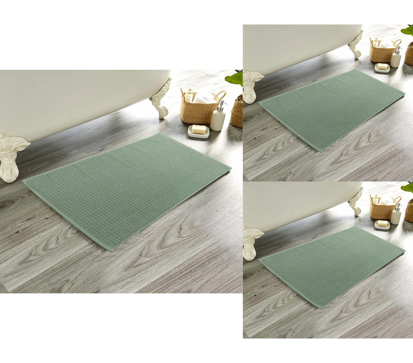 Pack Bath Mat Non-Slip Cotton Duck Egg | OLIVIA ROCCO