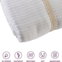 Hotel Collection 240 x 260 cm Quilted Bedspread in Sustainable Cotton Soft and Durable White and Grey Bedding for Elegant Bedroom Decor by OLIVIA ROCCO Bedspread