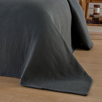 Hotel Collection 240 x 260 cm Quilted Bedspread in Sustainable Cotton Soft and Durable White and Grey Bedding for Elegant Bedroom Decor by OLIVIA ROCCO Bedspread