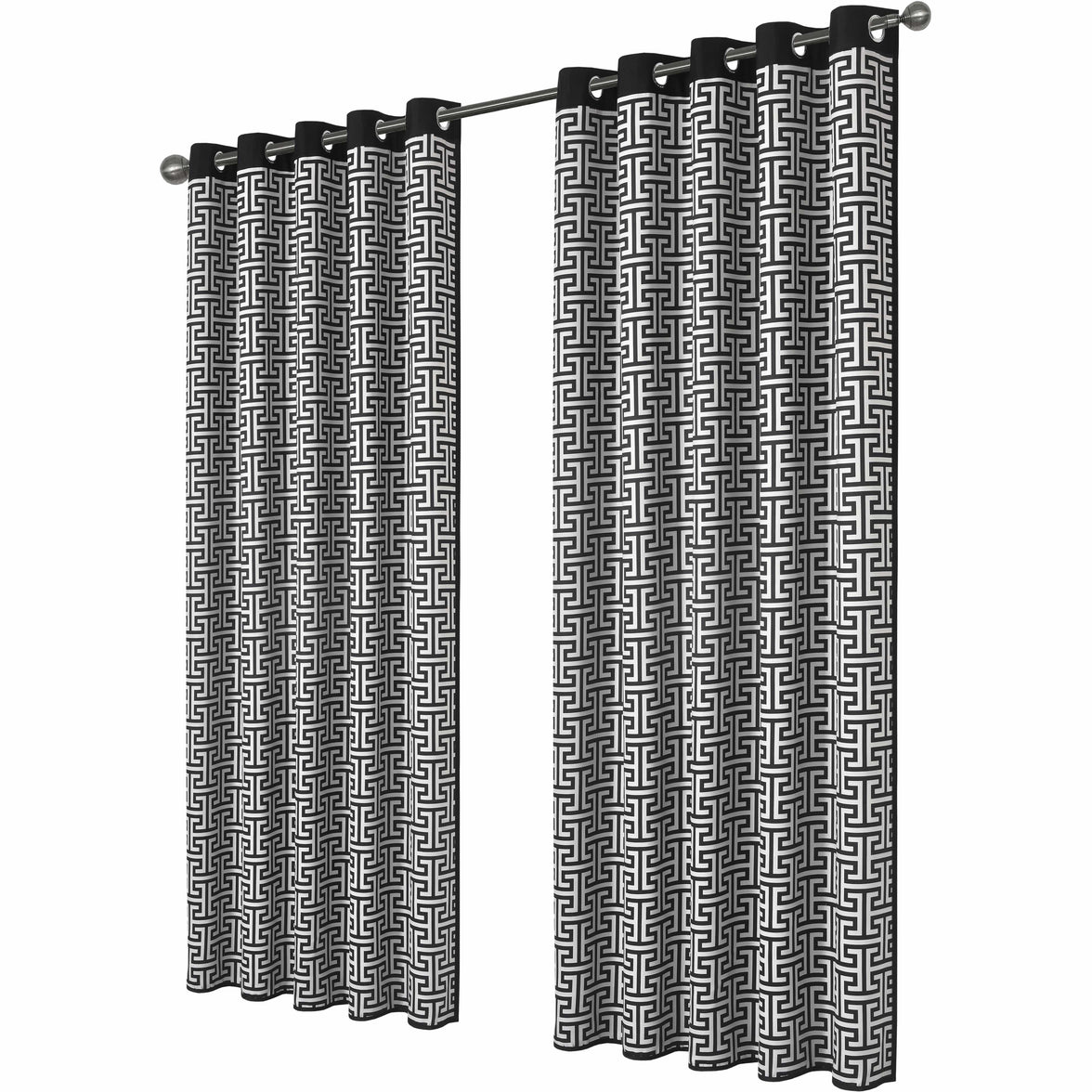 Milano Geometric Blackout Curtains Thermal Insulated Eyelet Pair Light-Blocking Window Drapes for Stylish Home Decor by OLIVIA ROCCO 46" (WIDTH) x 54" (DROP) / MILANO Curtain