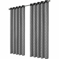 Milano Geometric Blackout Curtains Thermal Insulated Eyelet Pair Light-Blocking Window Drapes for Stylish Home Decor by OLIVIA ROCCO 46" (WIDTH) x 54" (DROP) / MILANO Curtain
