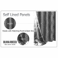 Geometric Silver Sparkle Blackout Curtains Soft Thermal Insulated Eyelet Ring Top Living Room & Bedroom Drapes by OLIVIA ROCCO Curtain