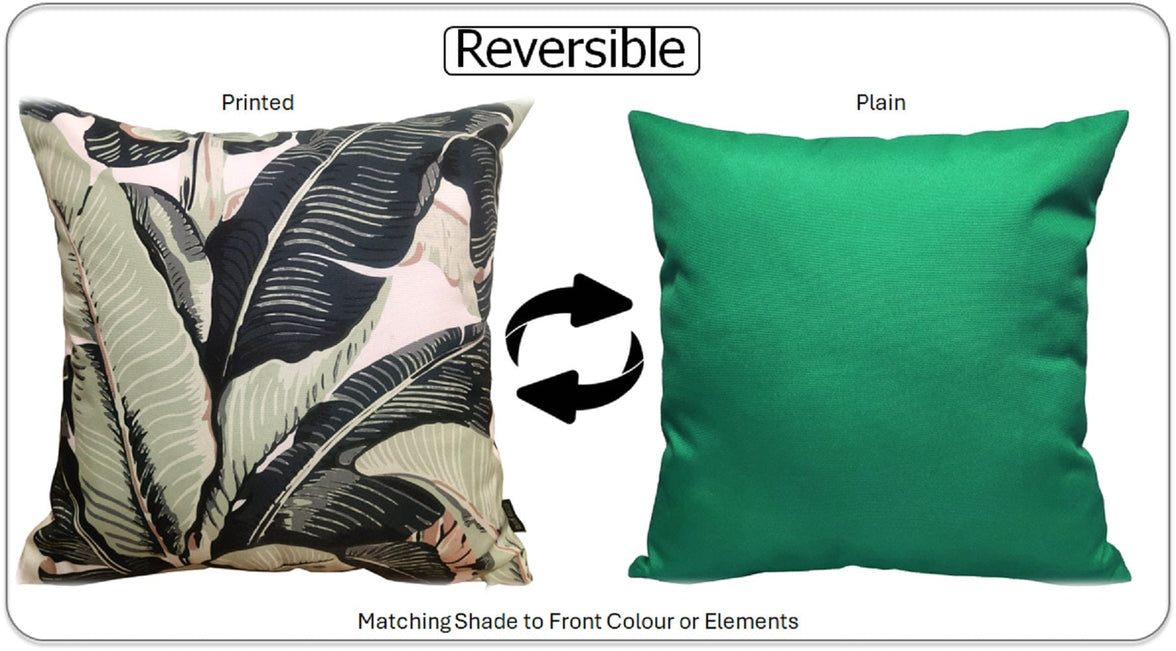 Banza Waterproof Durable Indoor Outdoor Cushions with High-Quality Hollow-Fibre Filling Ideal for Patios Benches Sofas and Chairs 43 x 43 cm by OLIVIA ROCCO 43 x 43 cm / BANZA Cushions