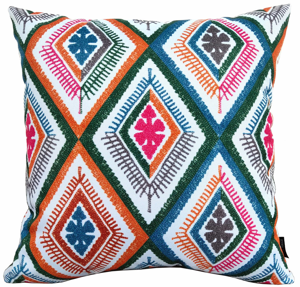 Vibrant Meze Outdoor Waterproof Garden Bench Patio and Indoor Cushions Durable Polyester Hollow-Fibre Filled 43x43 cm by OLIVIA ROCCO 43 x 43 cm / MEZE MULTI Cushions