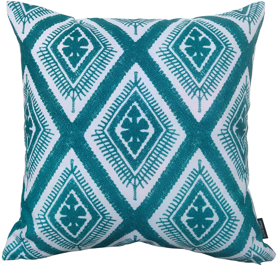 Meze Teal Waterproof Outdoor Cushions for Patio Garden Bench Sofa Living Room or Bedroom High-Quality Hollow-Fibre Filled Polyester by OLIVIA ROCCO 43 x 43 cm / MEZE TEAL Cushions